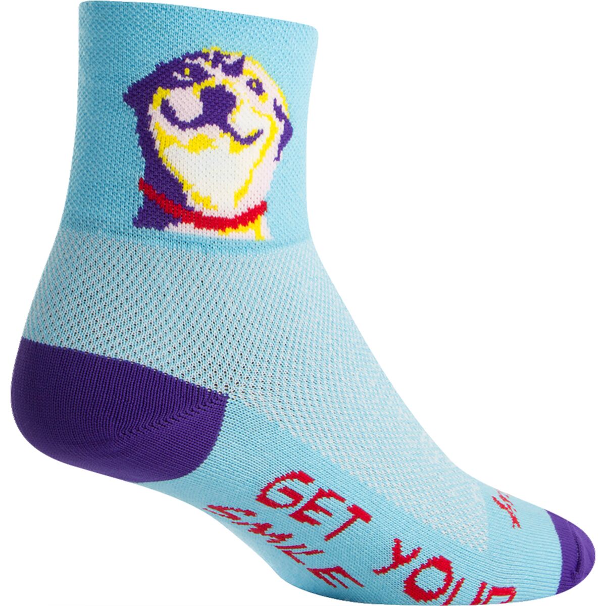 Sock Guy | Grin Socks Men's | Size Large/extra Large In Purple/blue