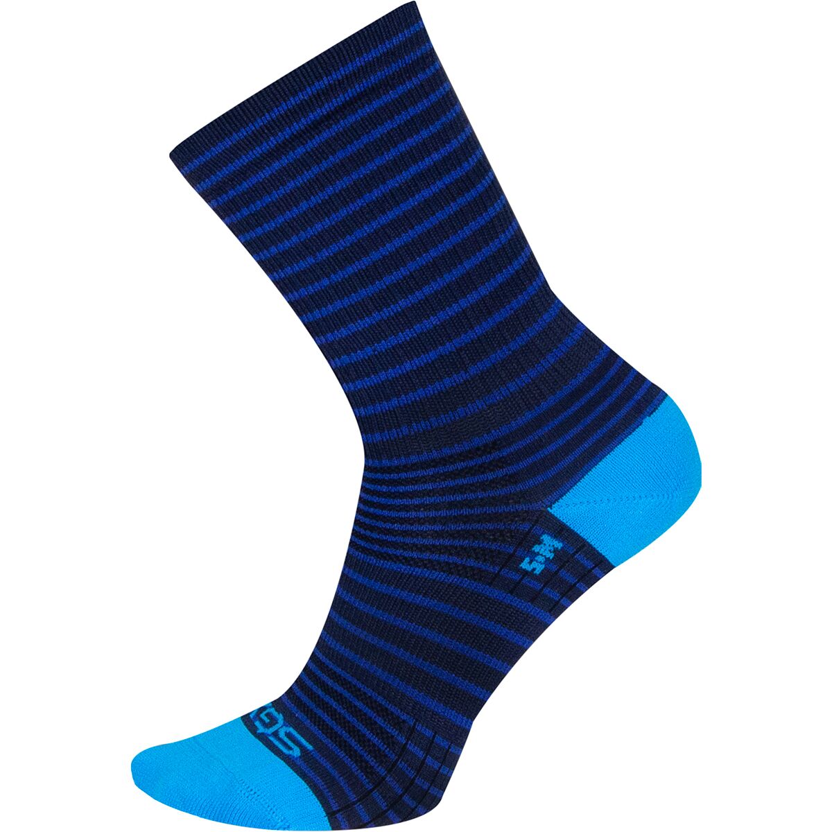 Sockguy SockGuy SGX6 Navy Stripes Sock One Color, S/M - Men's