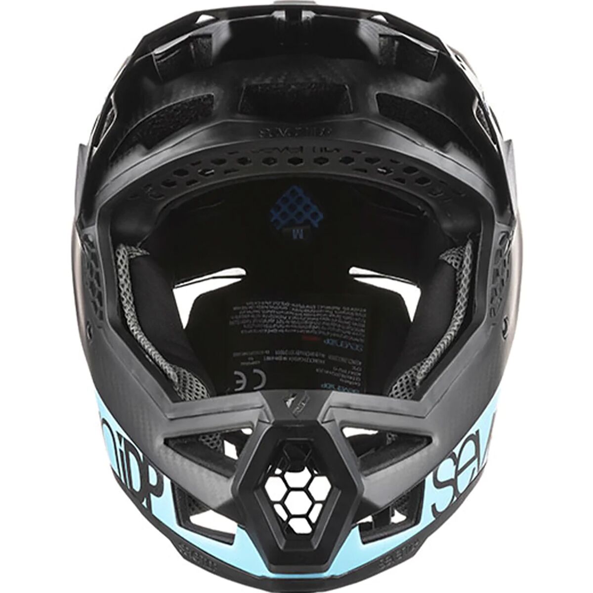7iDP Project 23 Carbon Full Face Helmet XL 61 - 62cm Ice Blue/Black