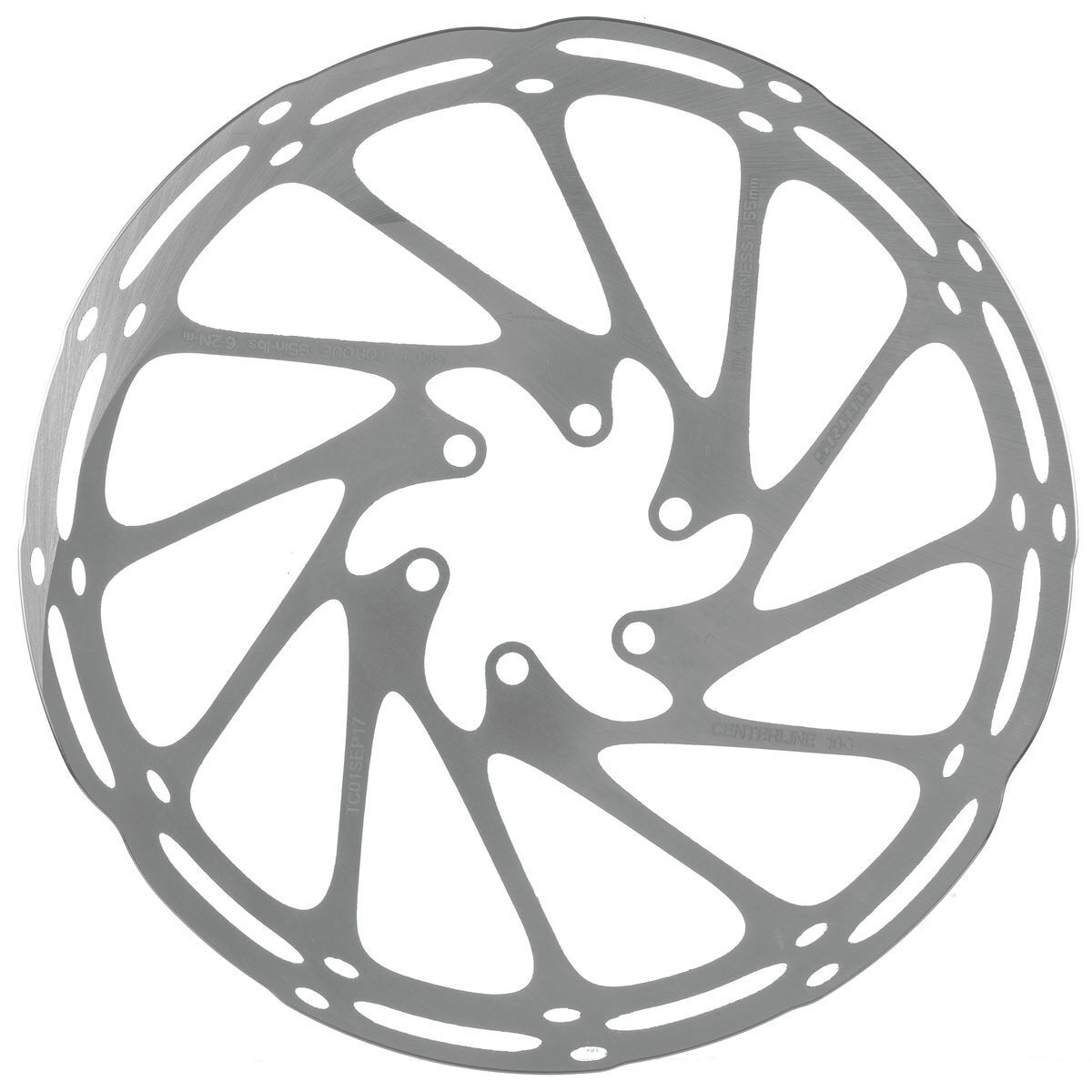 SRAM CenterLine Rounded Rotor - Bike Build Silver, 160mm