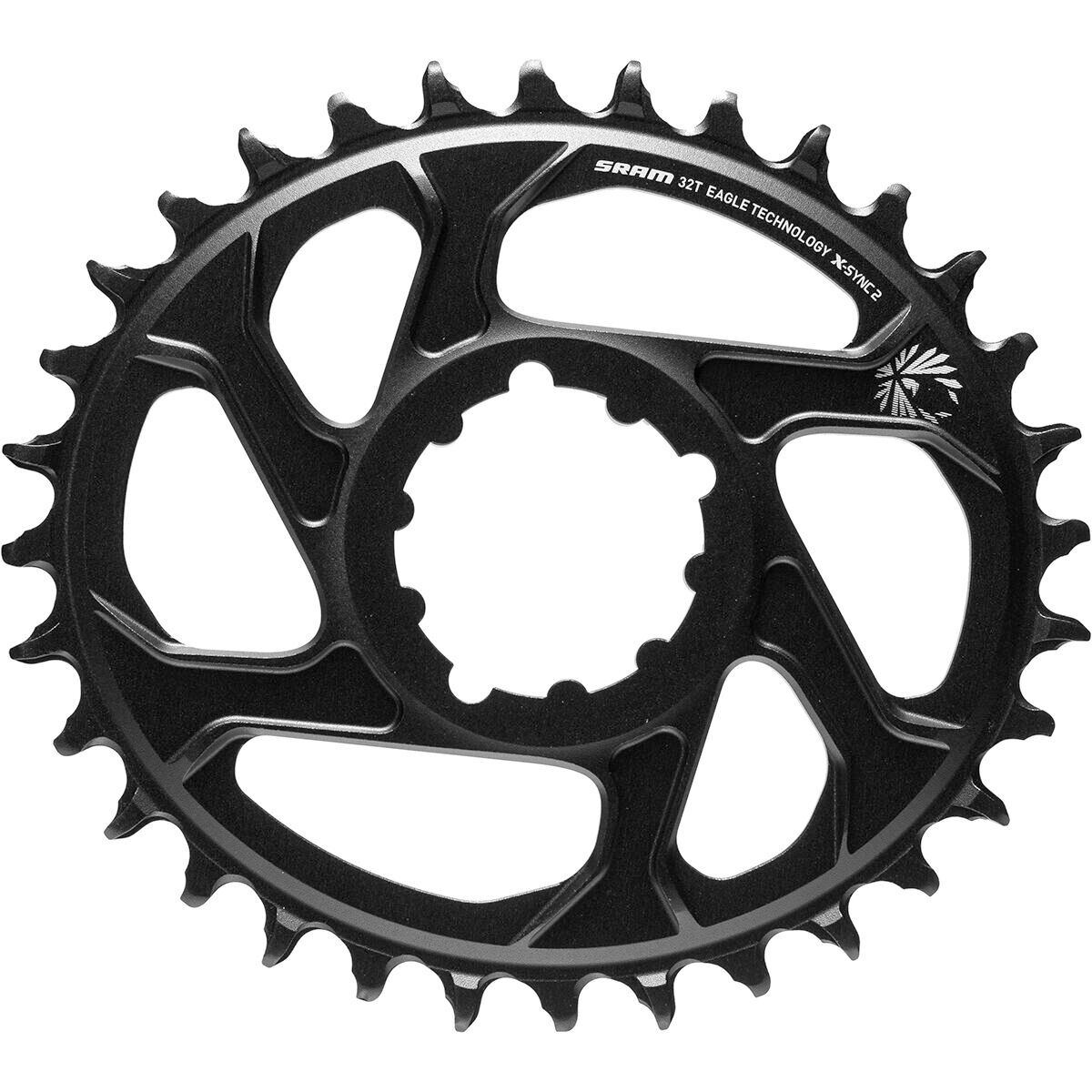 SRAM SRAM X-Sync 2 Eagle 12-Speed Direct Mount Oval Chainring - Boost Black, 34T/3mm Offset