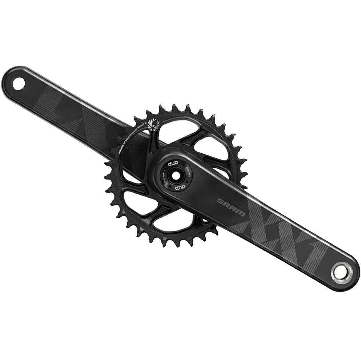 SRAM XX1 Eagle DUB SL Crankset - Boost Black, 175mm/34T