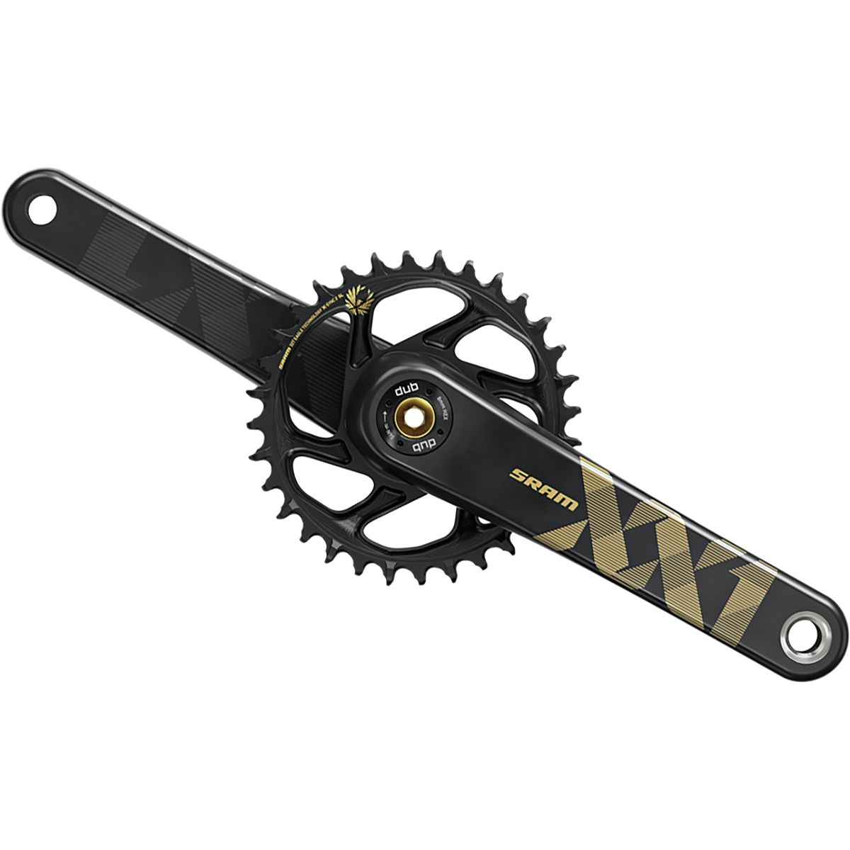 SRAM XX1 Eagle DUB SL Crankset - Boost Gold, 170mm/34T