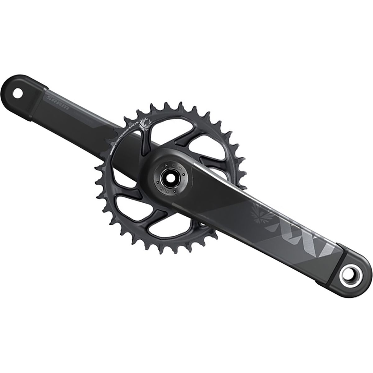 SRAM XX1 Eagle DUB SL Crankset - Boost Grey, 175mm, 34t