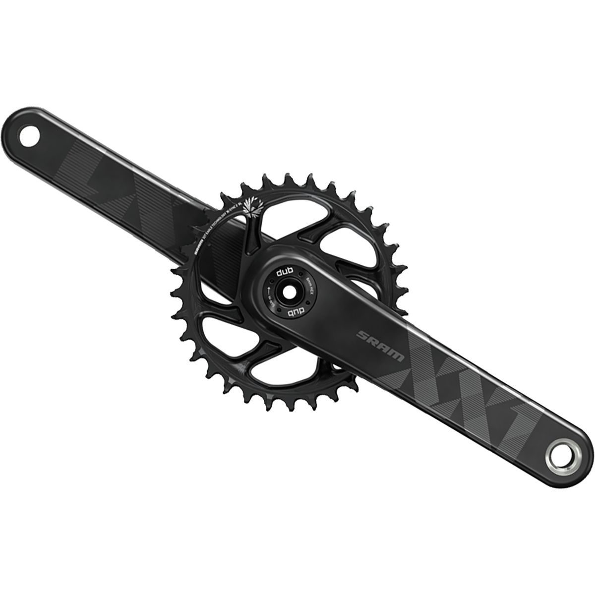 SRAM XX1 Eagle DUB FAT Crankset Black, Fat 5, 175mm/30T