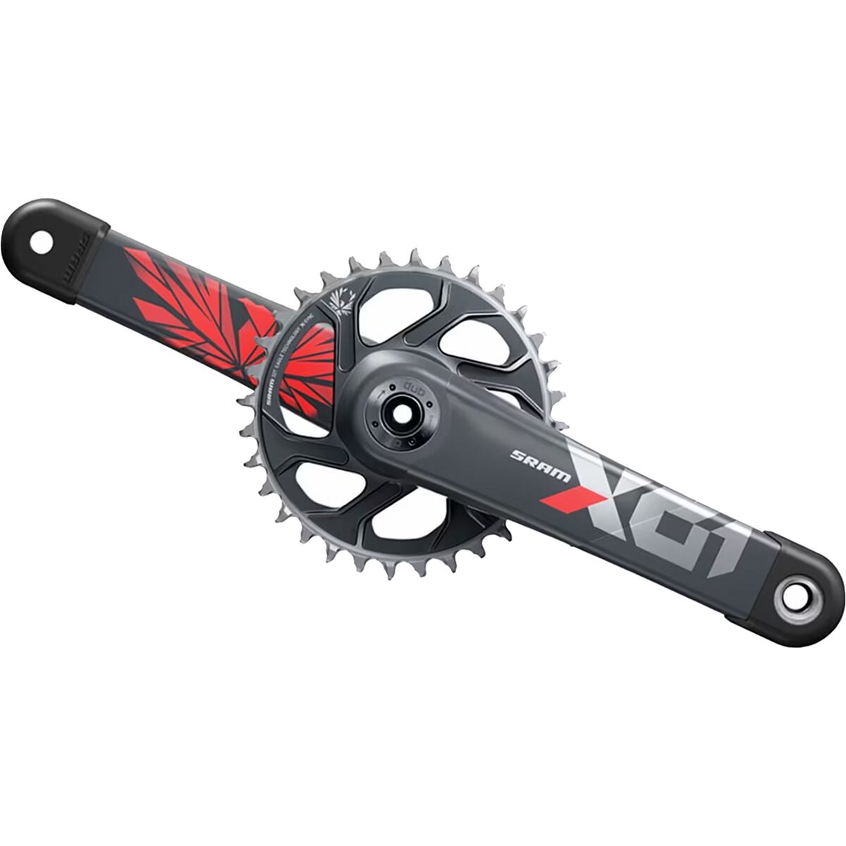 SRAM X01 Eagle DUB Crankset Lunar Oxy, 175mm, 32t