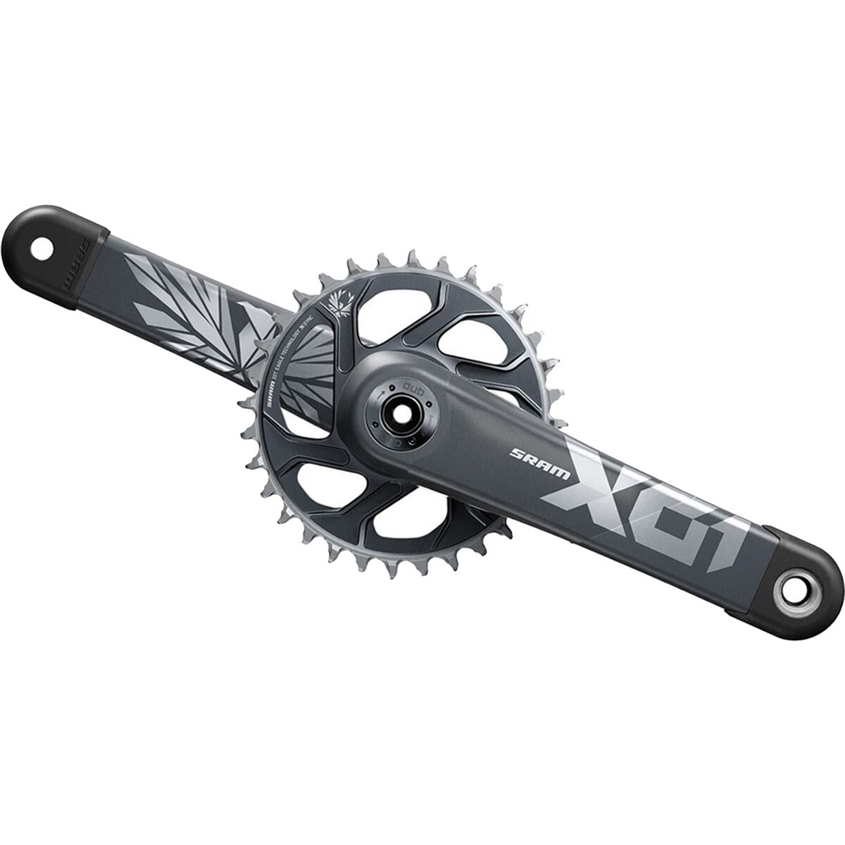 SRAM X01 Eagle DUB Crankset Lunar Polar, 175mm, 32t