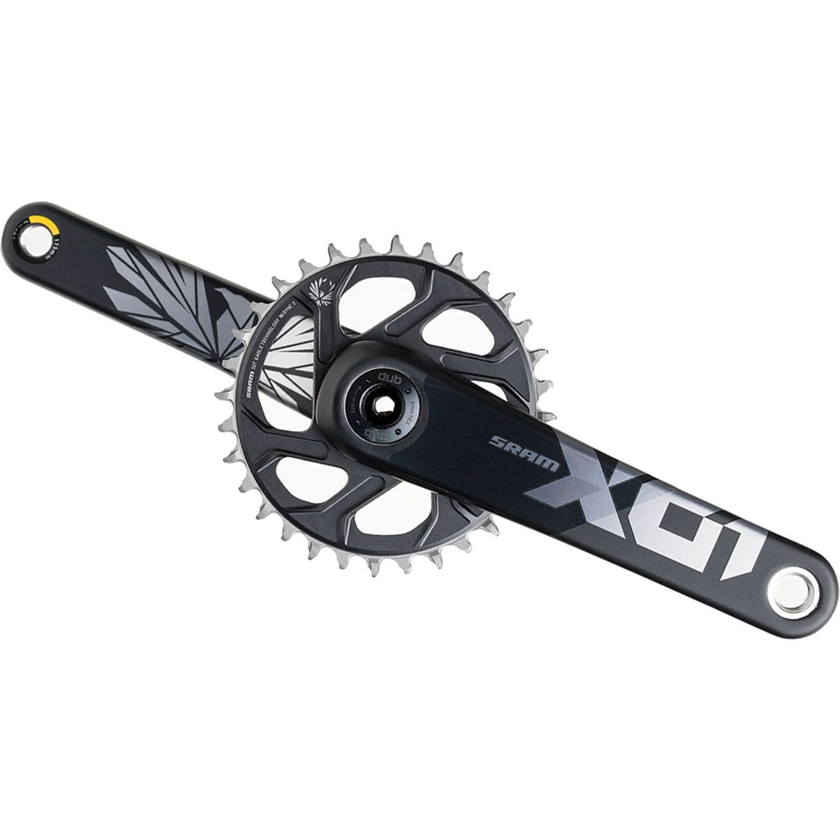 SRAM X01 Eagle DUB Crankset - Boost Lunar Polar, 175mm, 32t