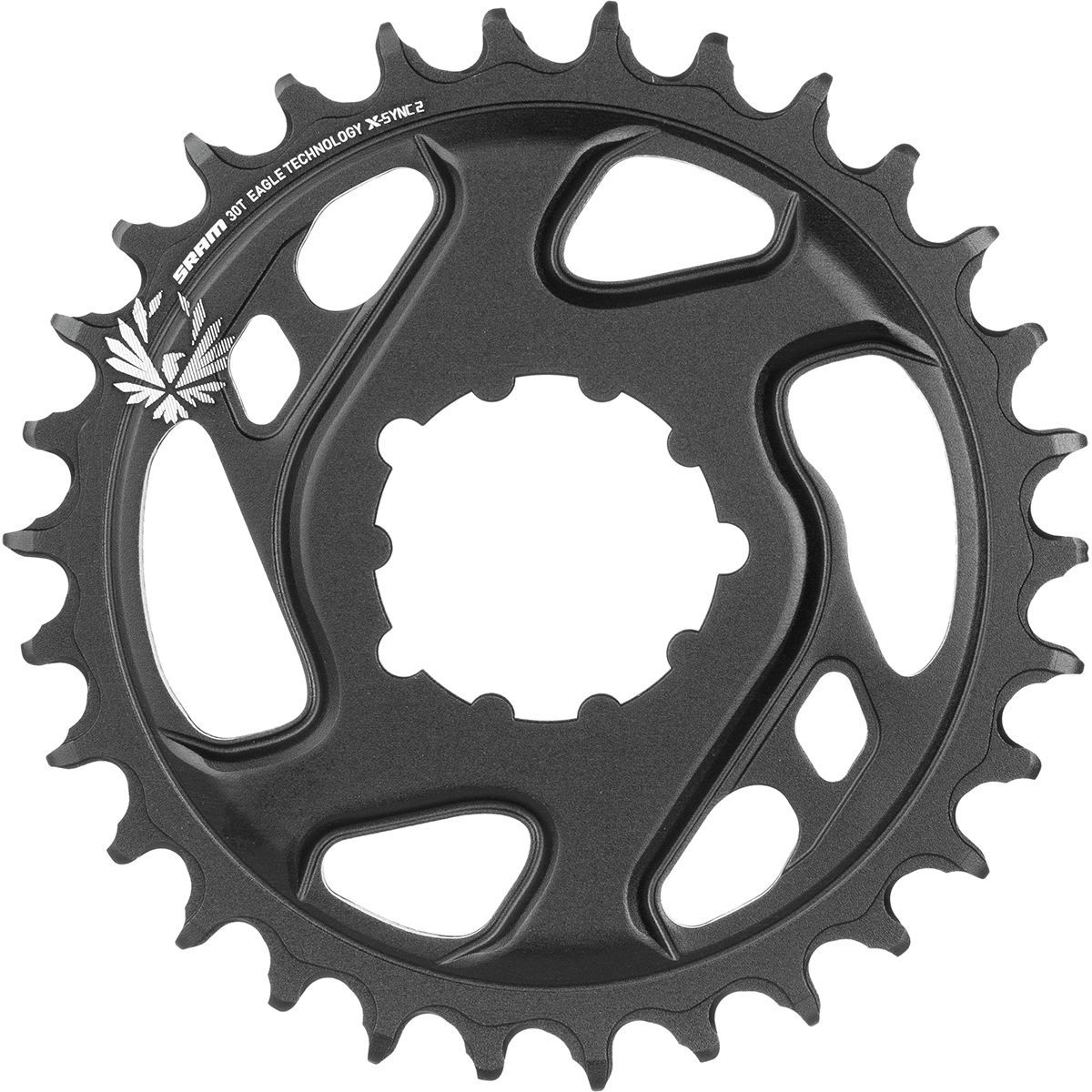 SRAM X-Sync 2 Eagle Cold Forged Direct Mount Chainring Lunar Grey, 30T/6mm Offset