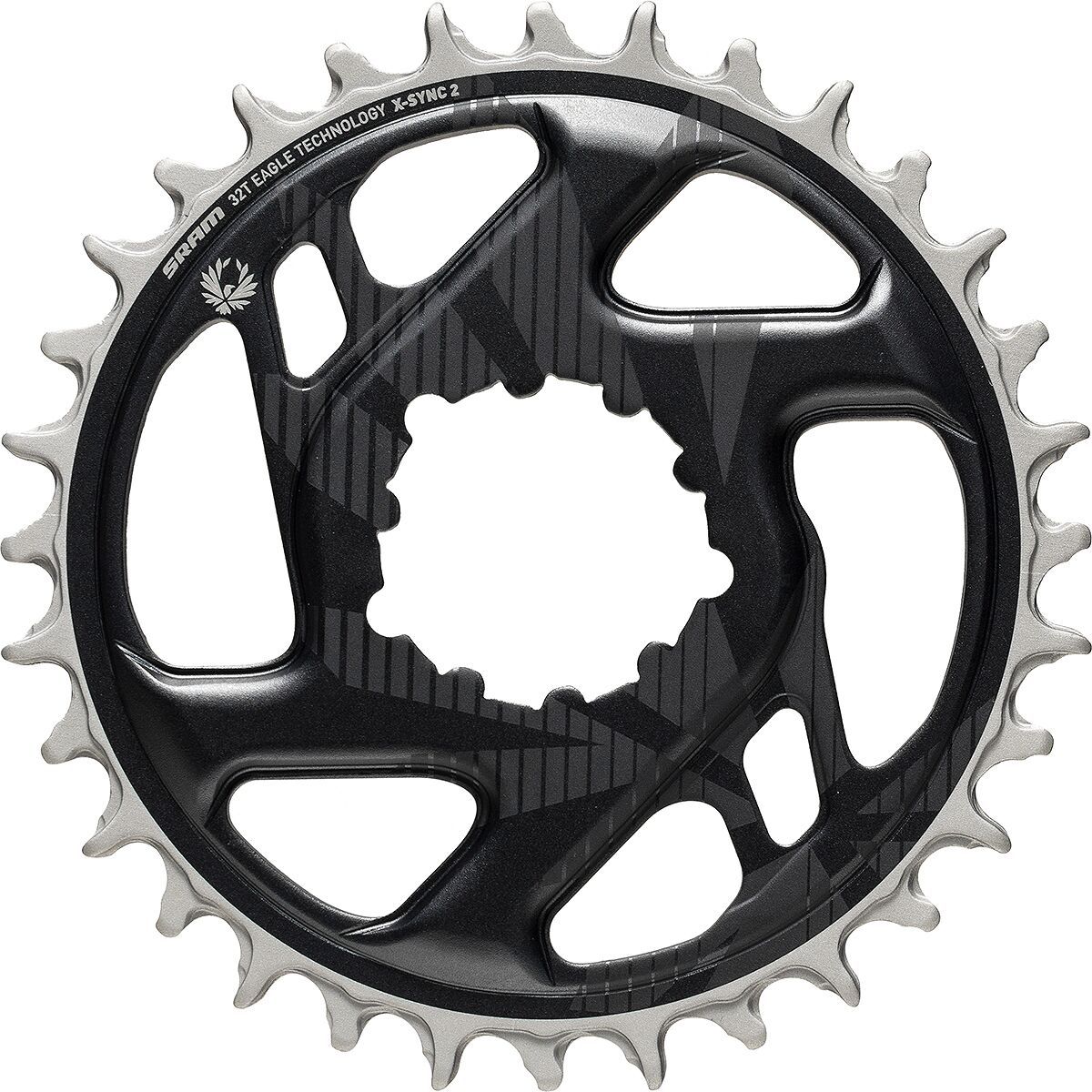SRAM SRAM X-Sync 2 Eagle Cold Forged Direct Mount Chainring Lunar Grey, 32T/6mm Offset