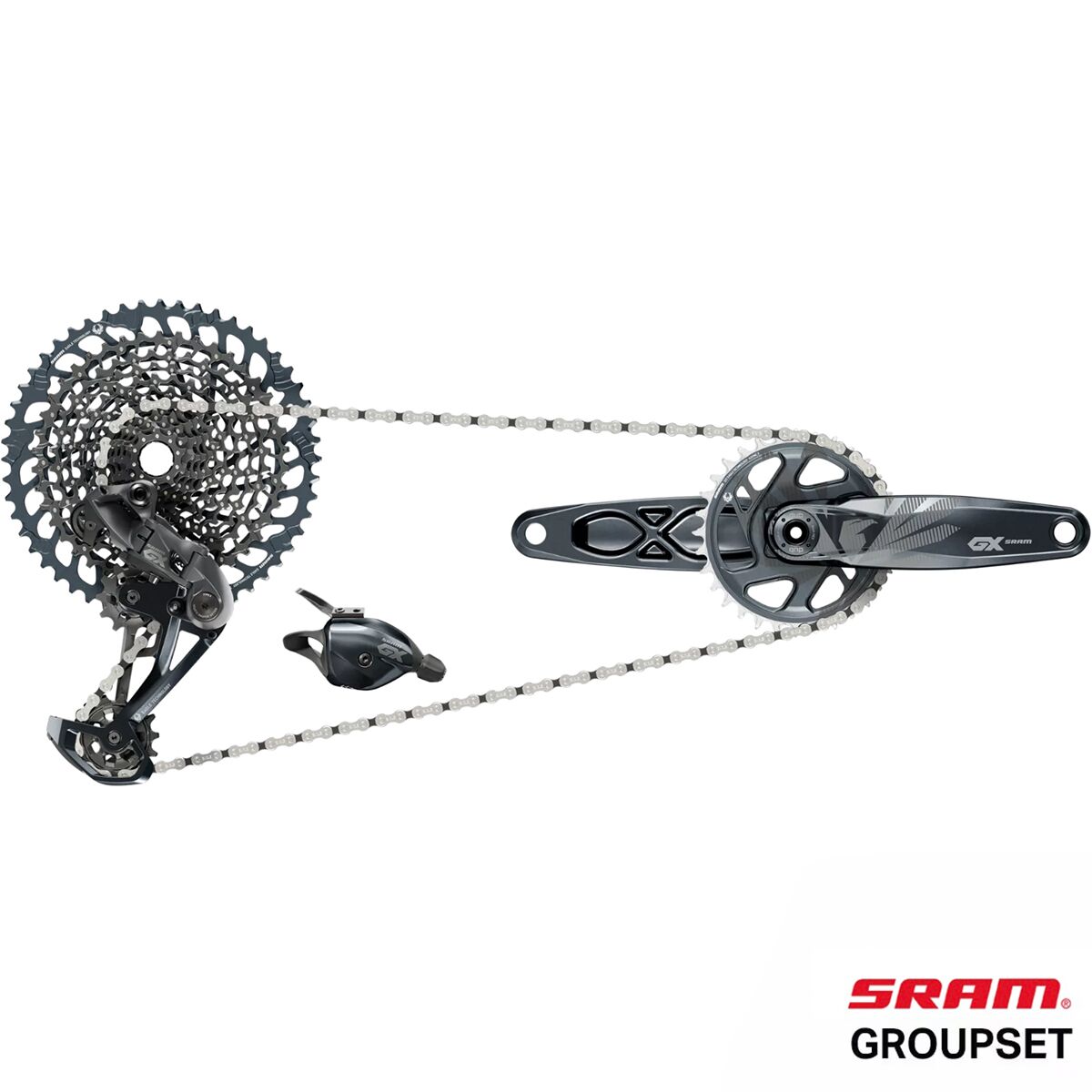 SRAM GX Eagle DUB Groupset - Boost Lunar, B2, 175mm 32T