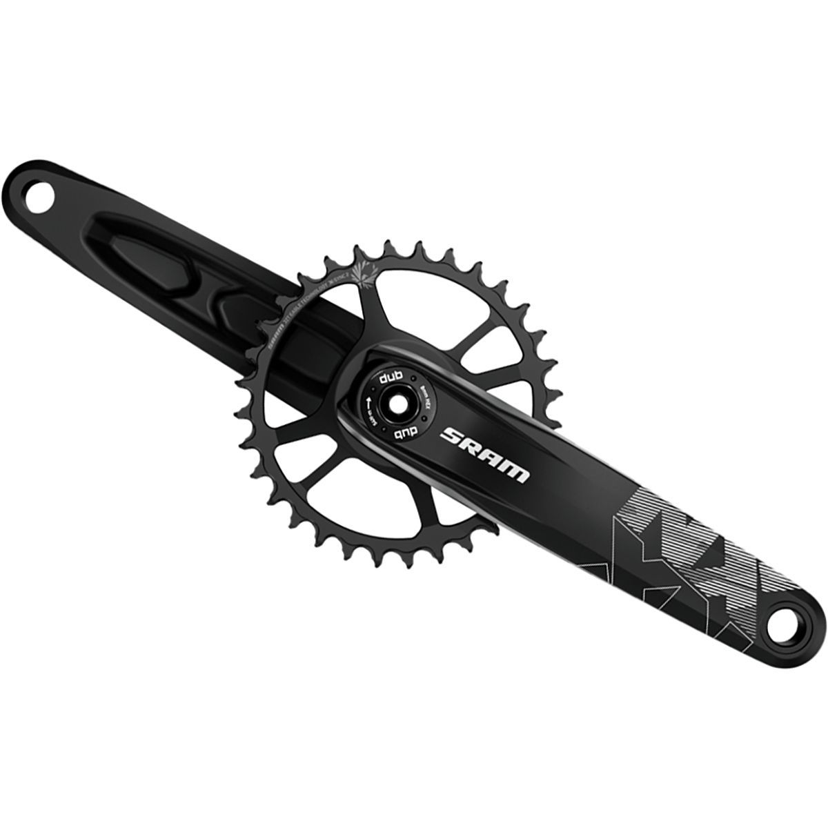 SRAM SRAM NX Eagle DUB Crankset - Boost Black, 175mm/32T