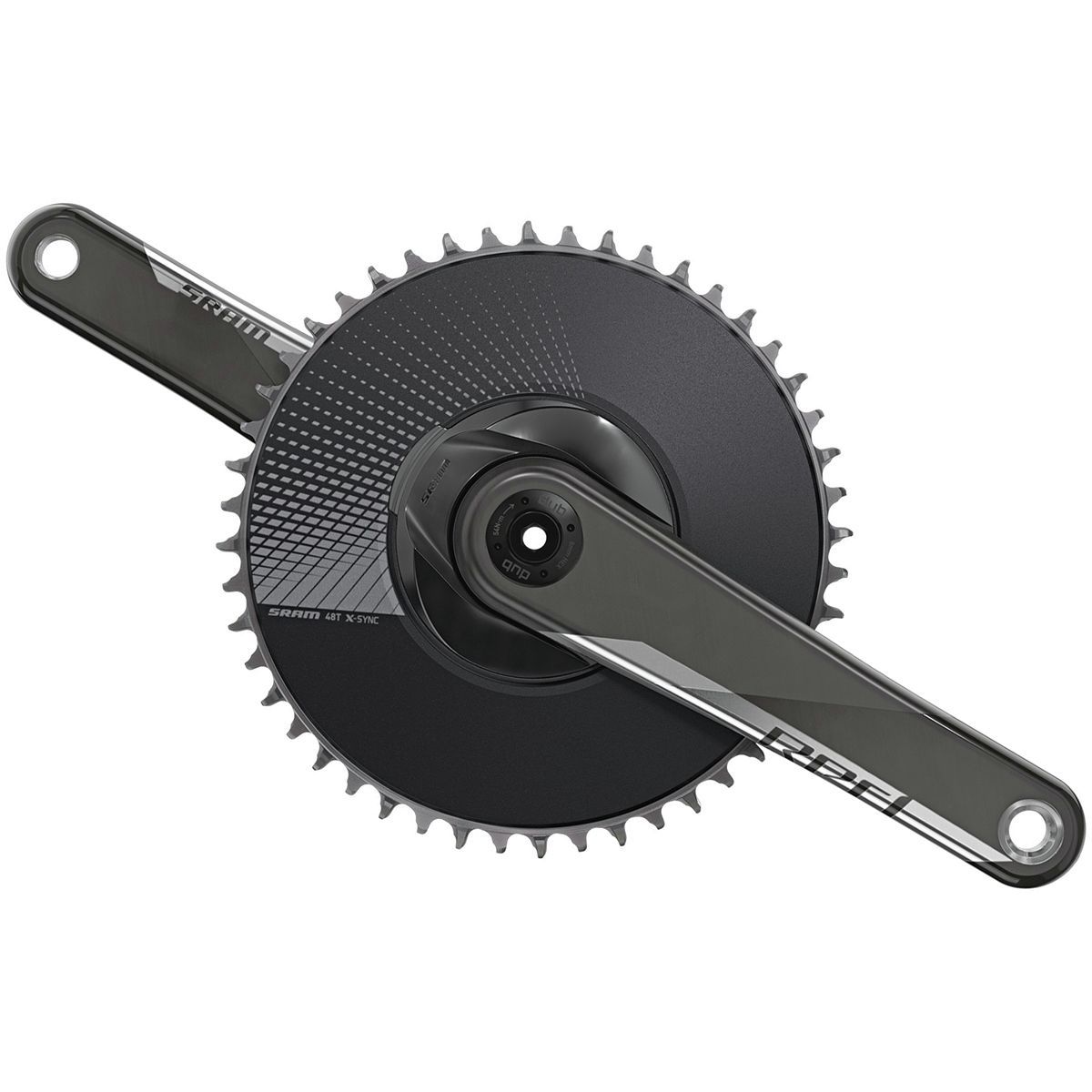 SRAM Red AXS 1 DUB 12-Speed Aero Power Meter Crankset - 2023 Natural Carbon, 165mm, 48t