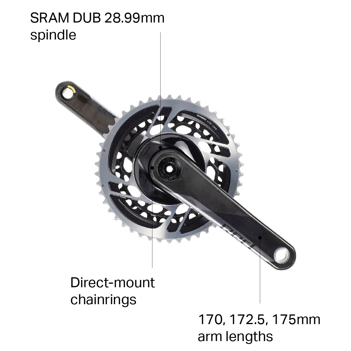 SRAM Red DUB 12-Speed Crankset - 2023 - Components