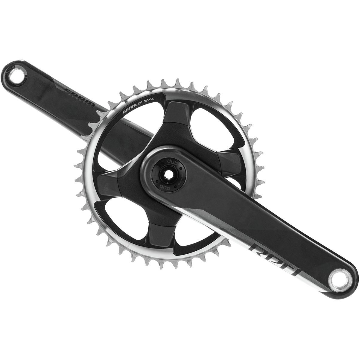 Sram SRAM Red 1 DUB 12-Speed Crankset - 2023 Natural Carbon, 175mm, 40t