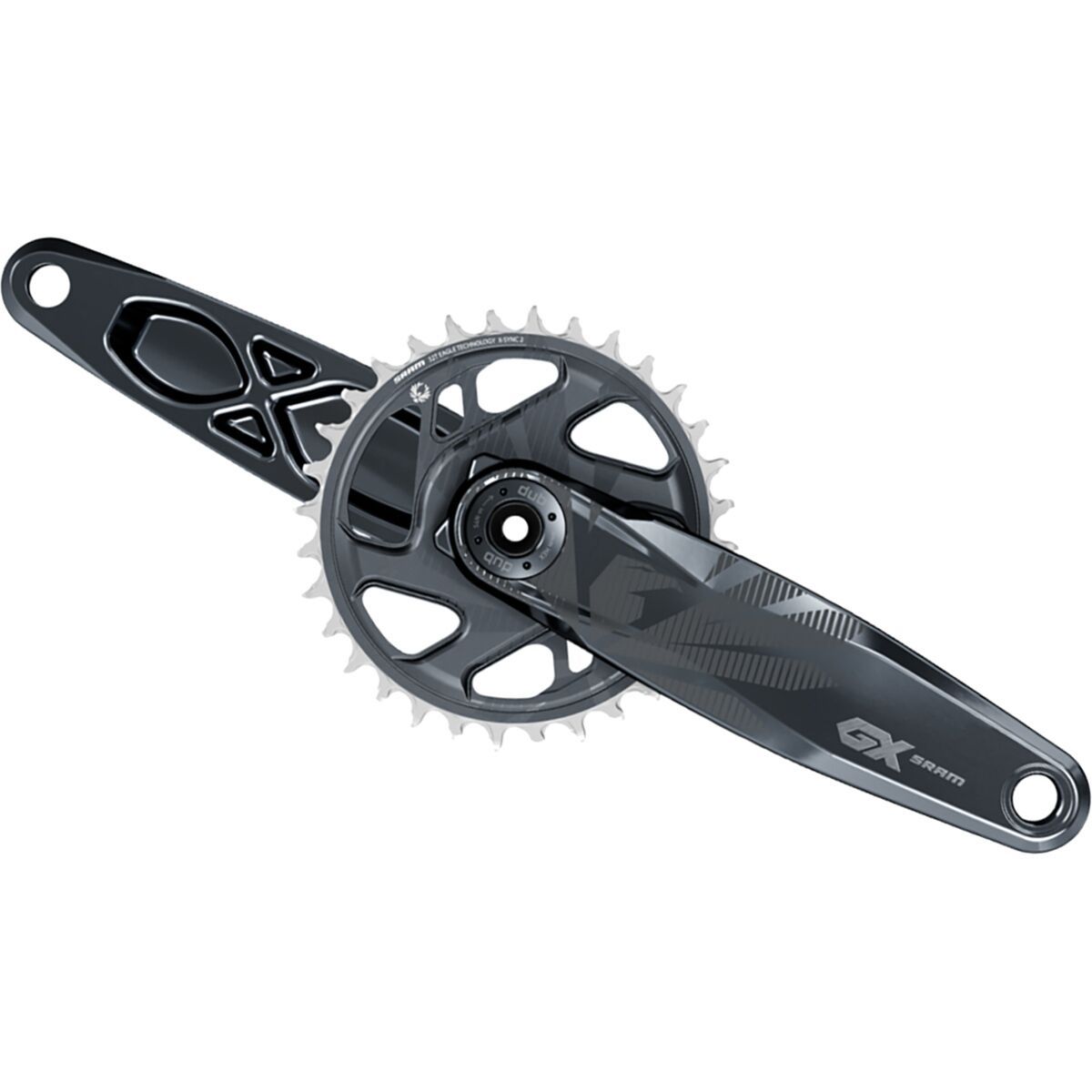 Sram SRAM GX Eagle DUB Crankset - SuperBoost 157 Lunar Grey, 175mm/32t
