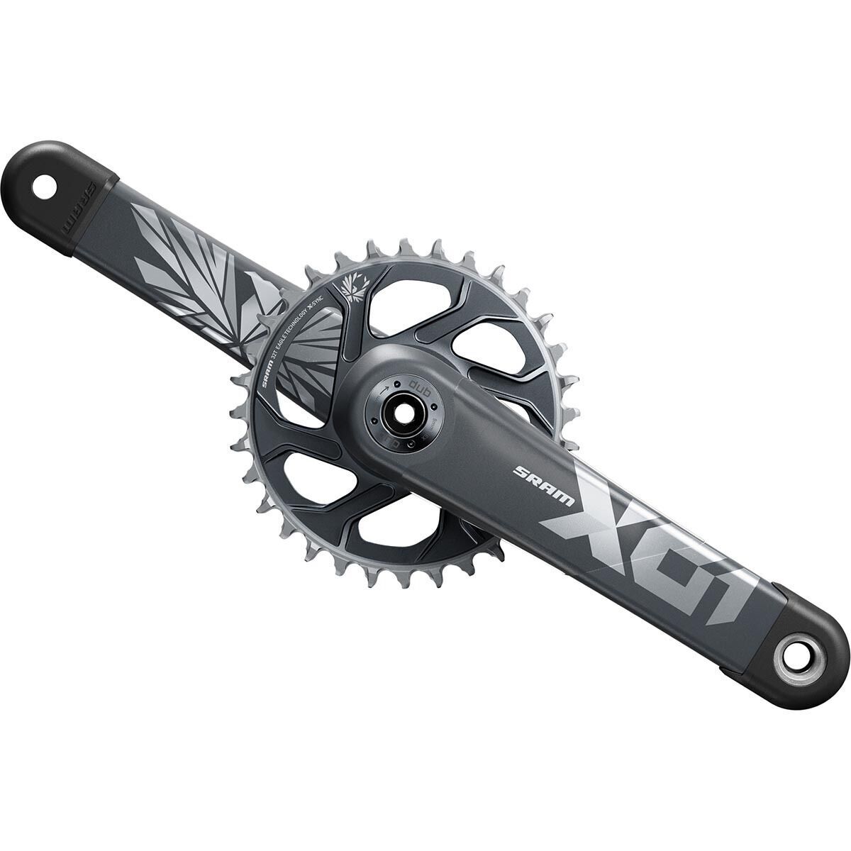 SRAM X01 Eagle DUB Crankset - SuperBoost 157 Lunar Polar, 165mm, 32t