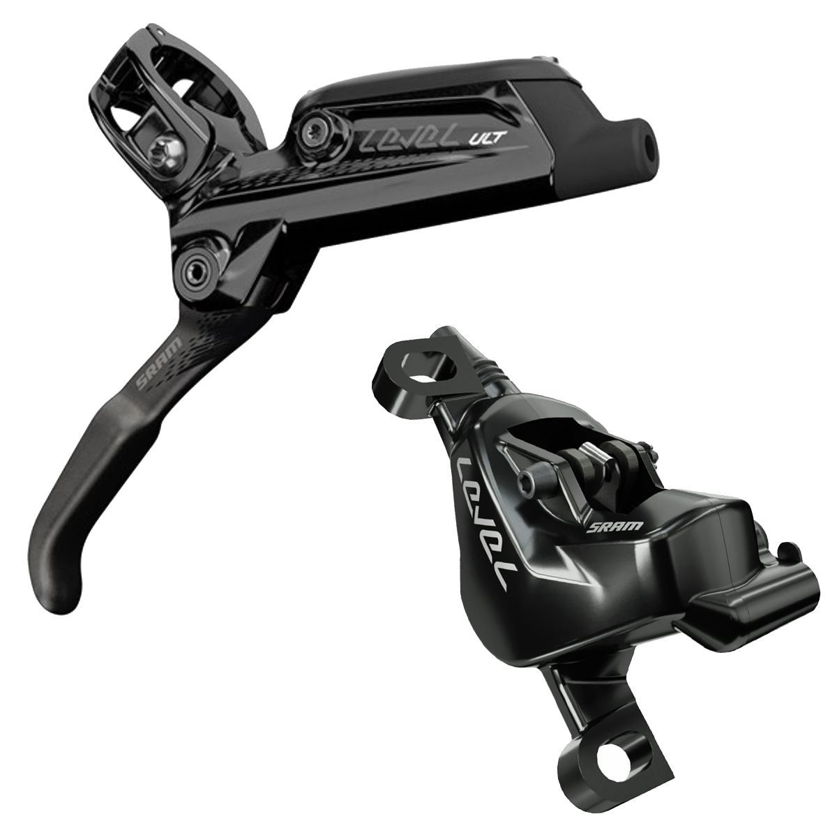 SRAM Level Ultimate Disc Brake Black Anodized, Rear, 2000mm