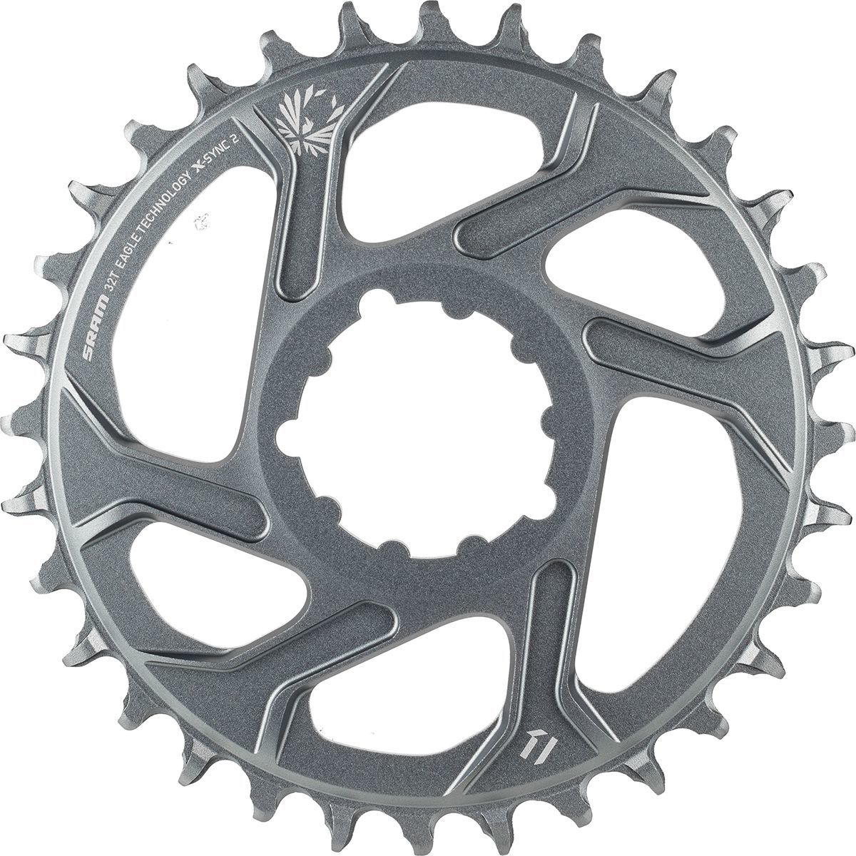 SRAM X-Sync 2 Eagle 12-Speed Direct Mount Chainring - Boost Polar Grey, 32T/3mm Offset