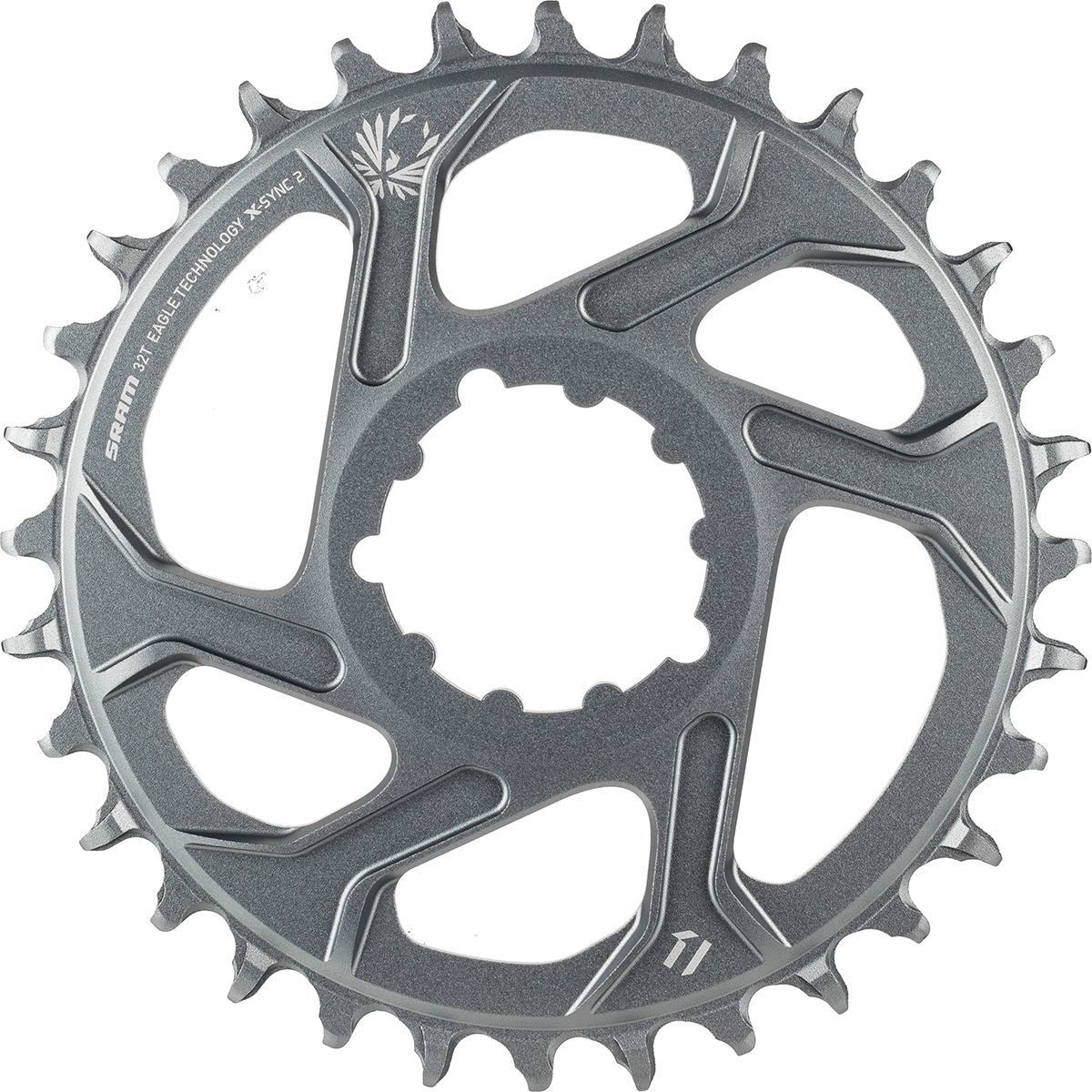 Sram SRAM X-Sync 2 Eagle 12-Speed Direct Mount Chainring - Boost Polar Grey, 34T/3mm Offset