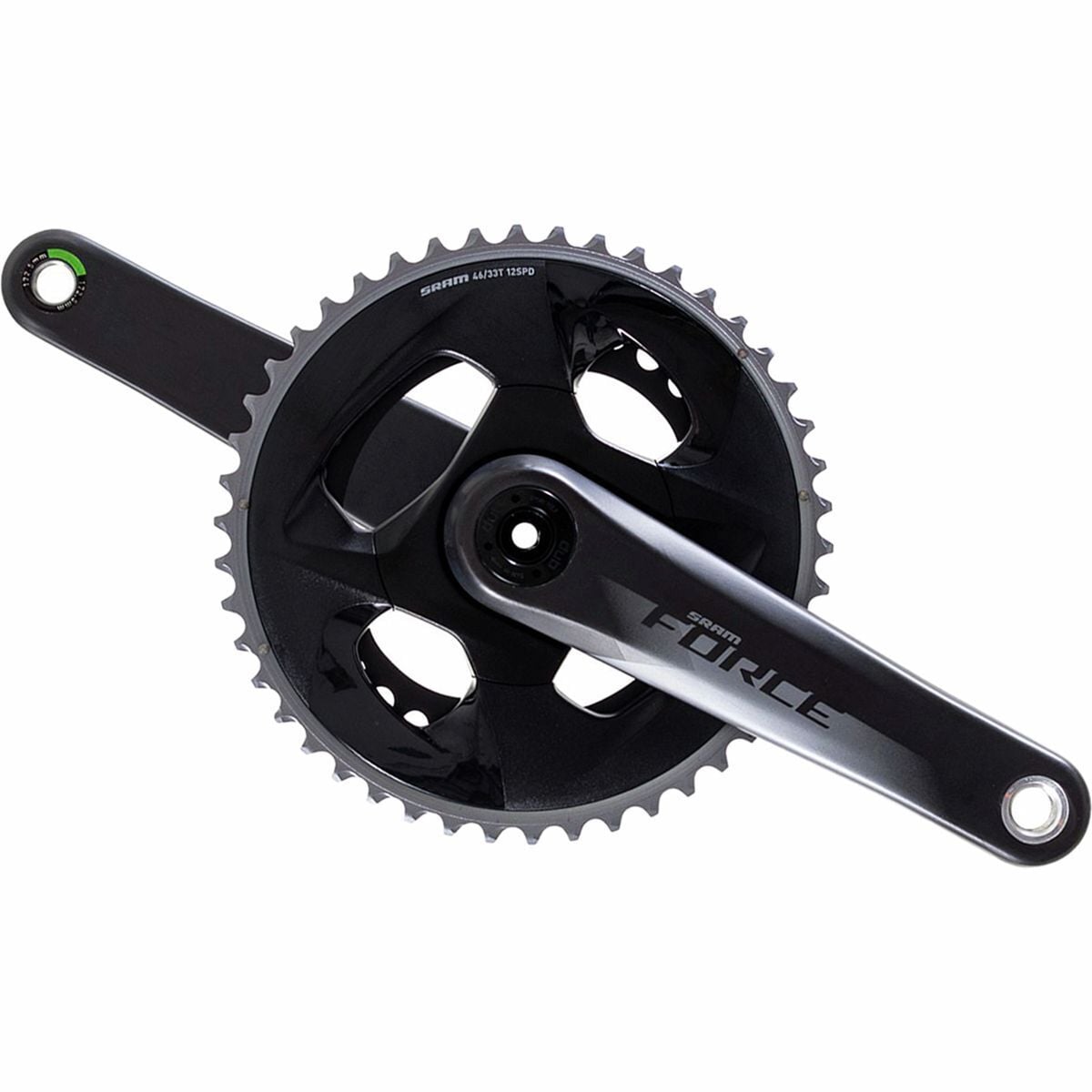 SRAM Force DUB 12-Speed Crankset - 2023 Natural Carbon, 172.5mm, 46/33t