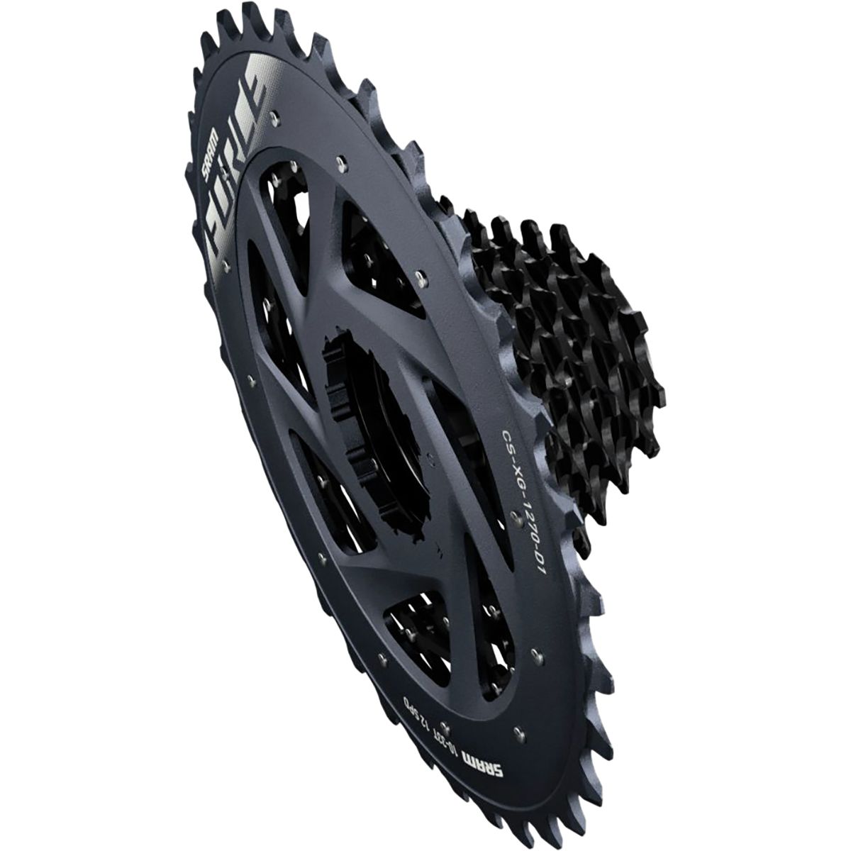 パーツ SRAM FORCE XG-1270 10-30T(12S) XDR SRAM Force AXS XG-1270 Cassette (Black) (12 Speed) (XDR