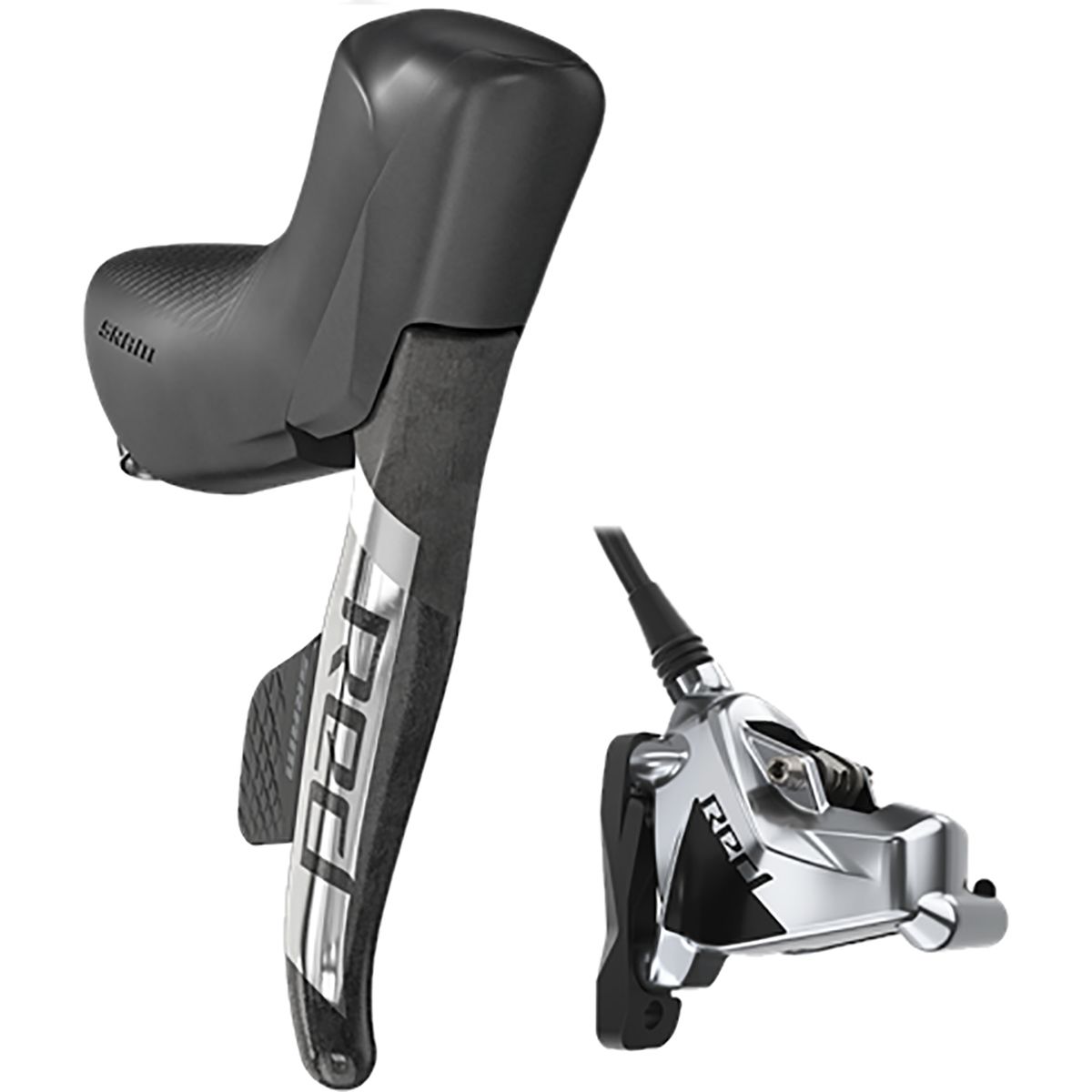 SRAM SRAM Red eTap AXS Shift/Brake System - 2023 Black/Silver, Right/Rear, Post Mount