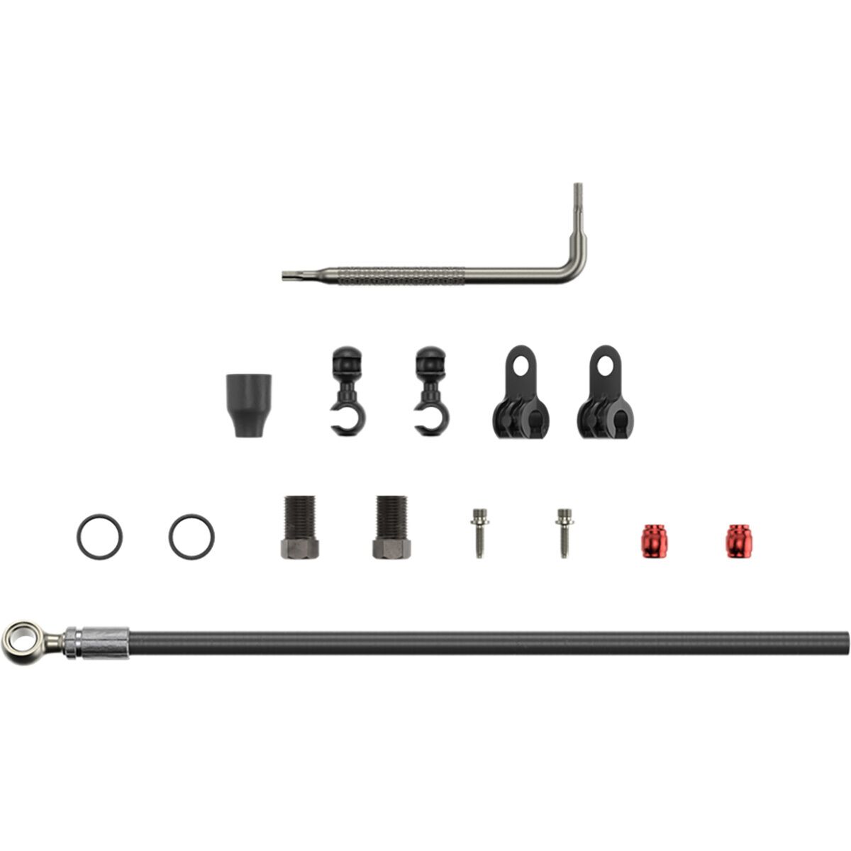 SRAM Hydraulic Brake Hose Kit Silver Banjo, XX,Juicy5/7/,Guide R/RS/RSC/Ult (B1),Guide T(A1),G2 RSC/ULT