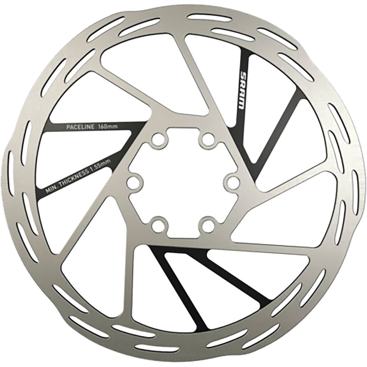 Sram SRAM Paceline Rounded Rotor Silver, 160mm