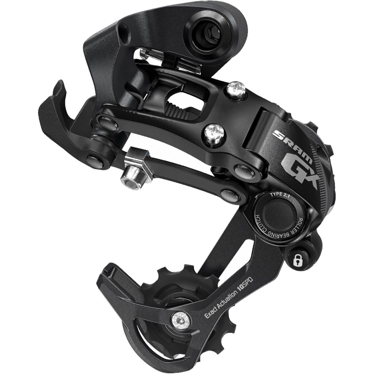 SRAM GX Type 2.1 10-Speed Rear Derailleur Black, Long Cage