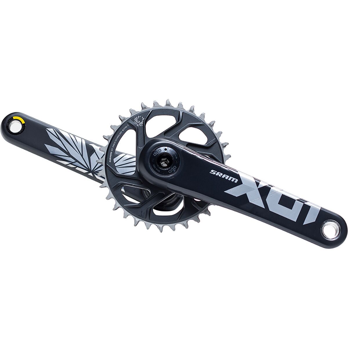 SRAM X01 Eagle DUB Crankset - MTB Wide Lunar Polar, 55mm Chainline, 170mm