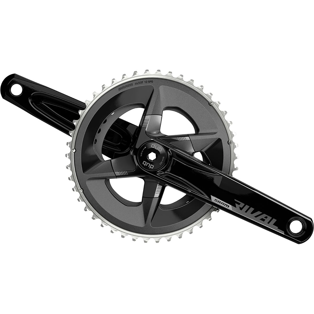 SRAM SRAM Rival 12-Speed Crankset Black, 175mm, 46-33T
