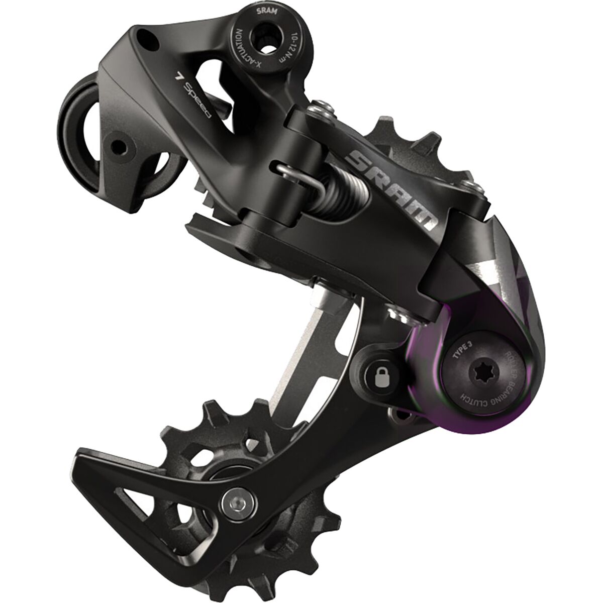 Sram SRAM X01 DH 7-Speed Rear Derailleur - 2024 Black, Short