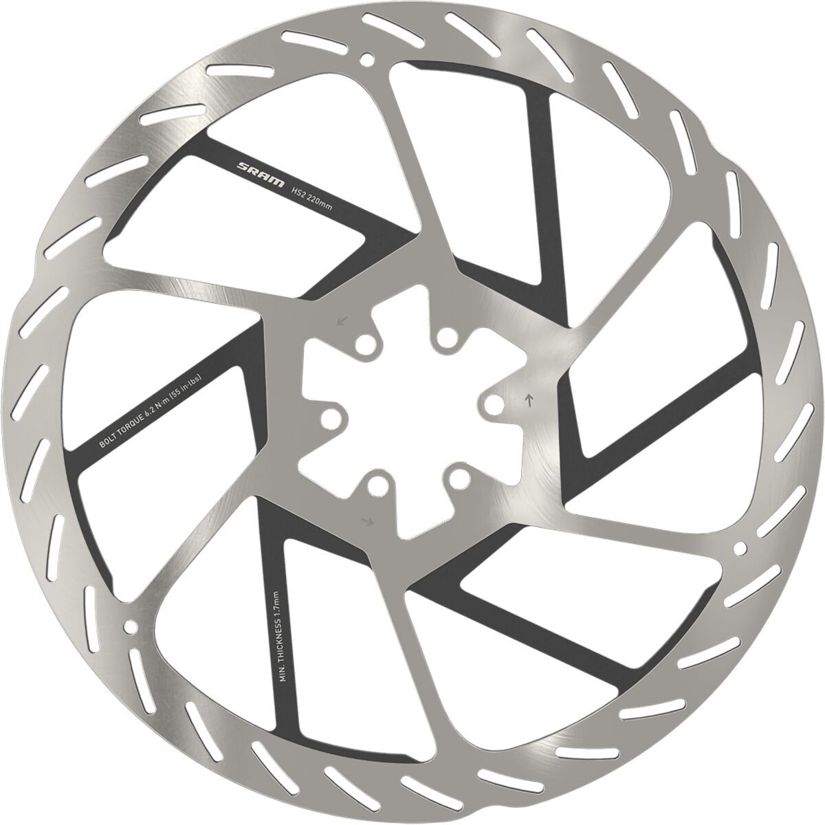 SRAM SRAM HS2 Rotor - 6-bolt One Color, 180mm