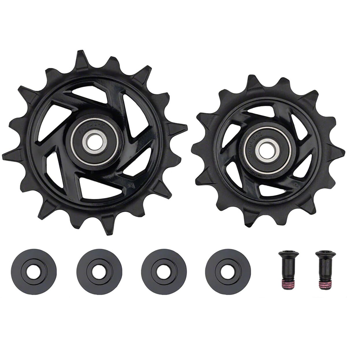 Sram | Rear Derailleur Pulley Kit (Includes 14T Upper And 16T Spider Pulley. 2 Stainless Steel Pulley Screws)
