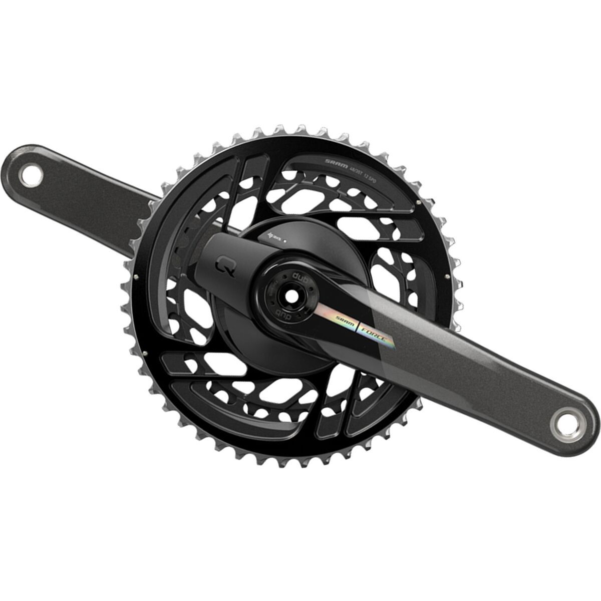 SRAM Force D2 AXS 2x Power Meter Crankset Iridescent, 172.5mm, 46/33T