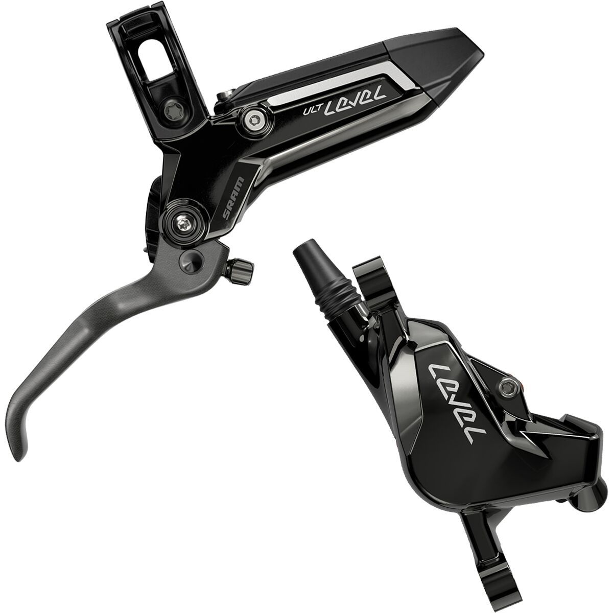 SRAM SRAM Level Ultimate Stealth 2-Piston Disc Brake Black Anodized, Right, Rear
