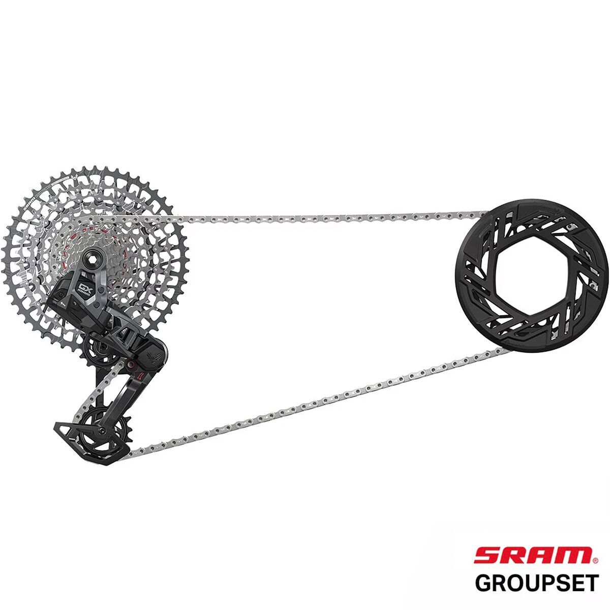 SRAM GX Eagle AXS Transmission No Cranks E-MTB Groupset 104BCD, 36t
