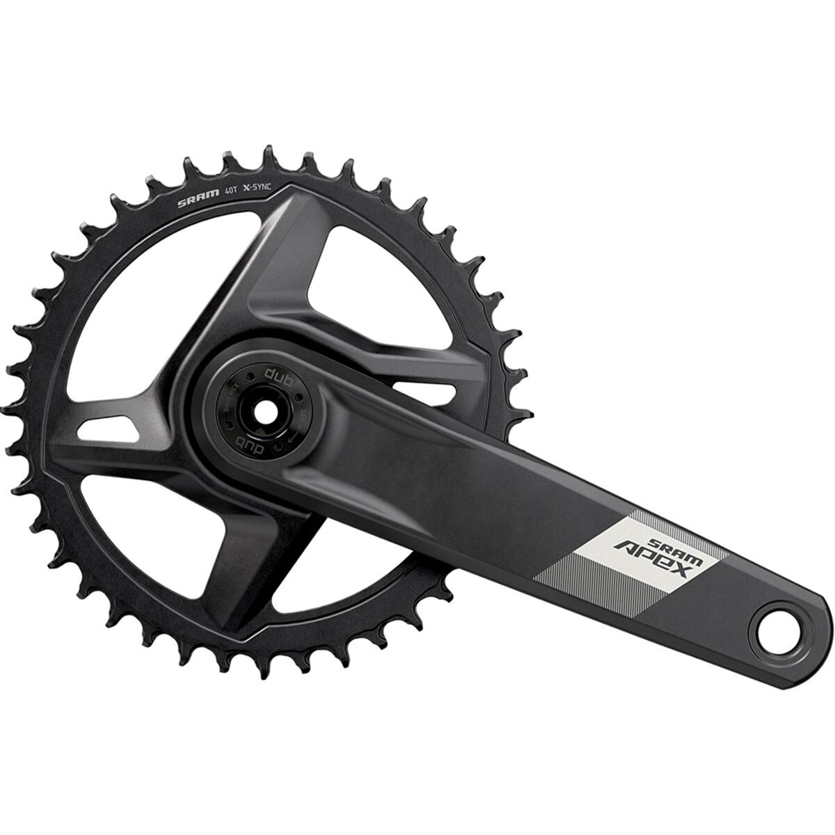 Sram SRAM Apex 1 Wide DUB D1 Crankset Black, 170mm, 40t Direct Mount
