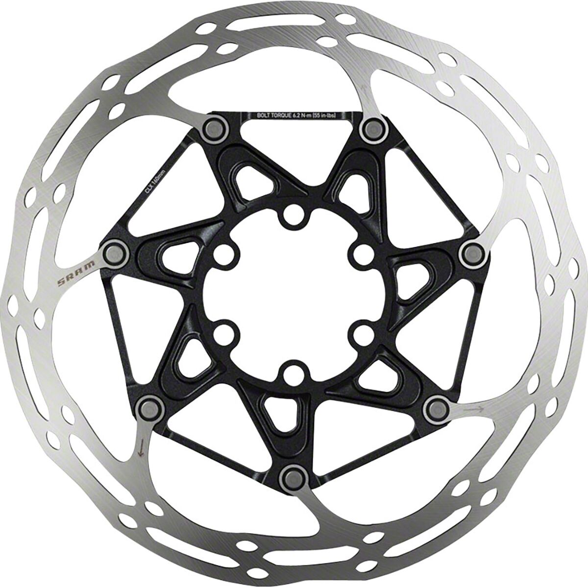 SRAM Centerline 2 Piece Rotor Black, 180mm