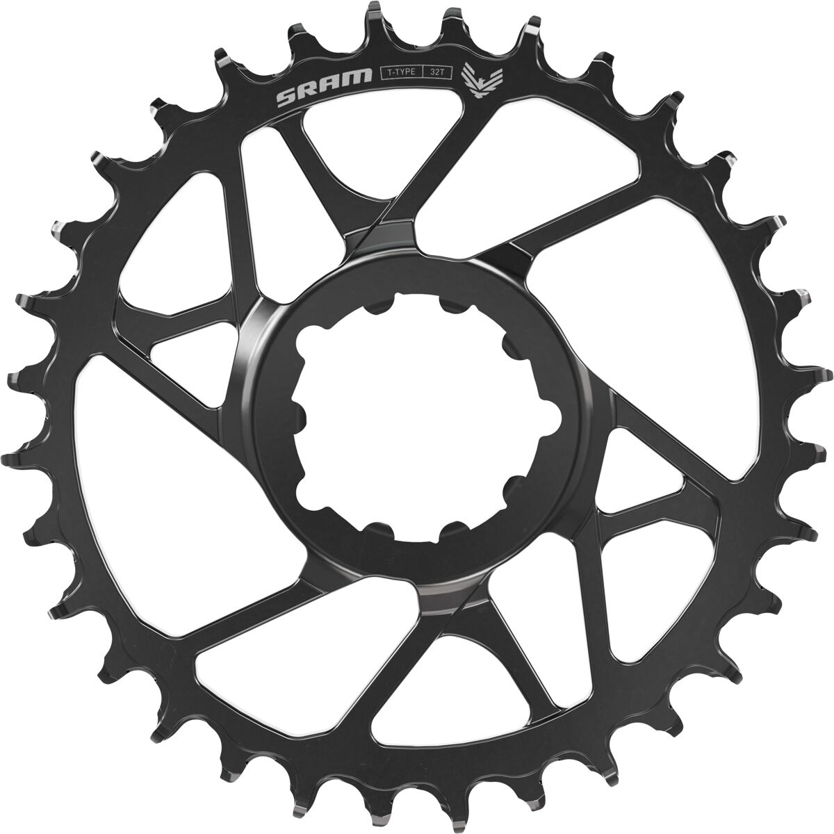 Sram SRAM Eagle 70 T-Type Steel Direct Mount Chainring Black, 34t, 3mm Offset