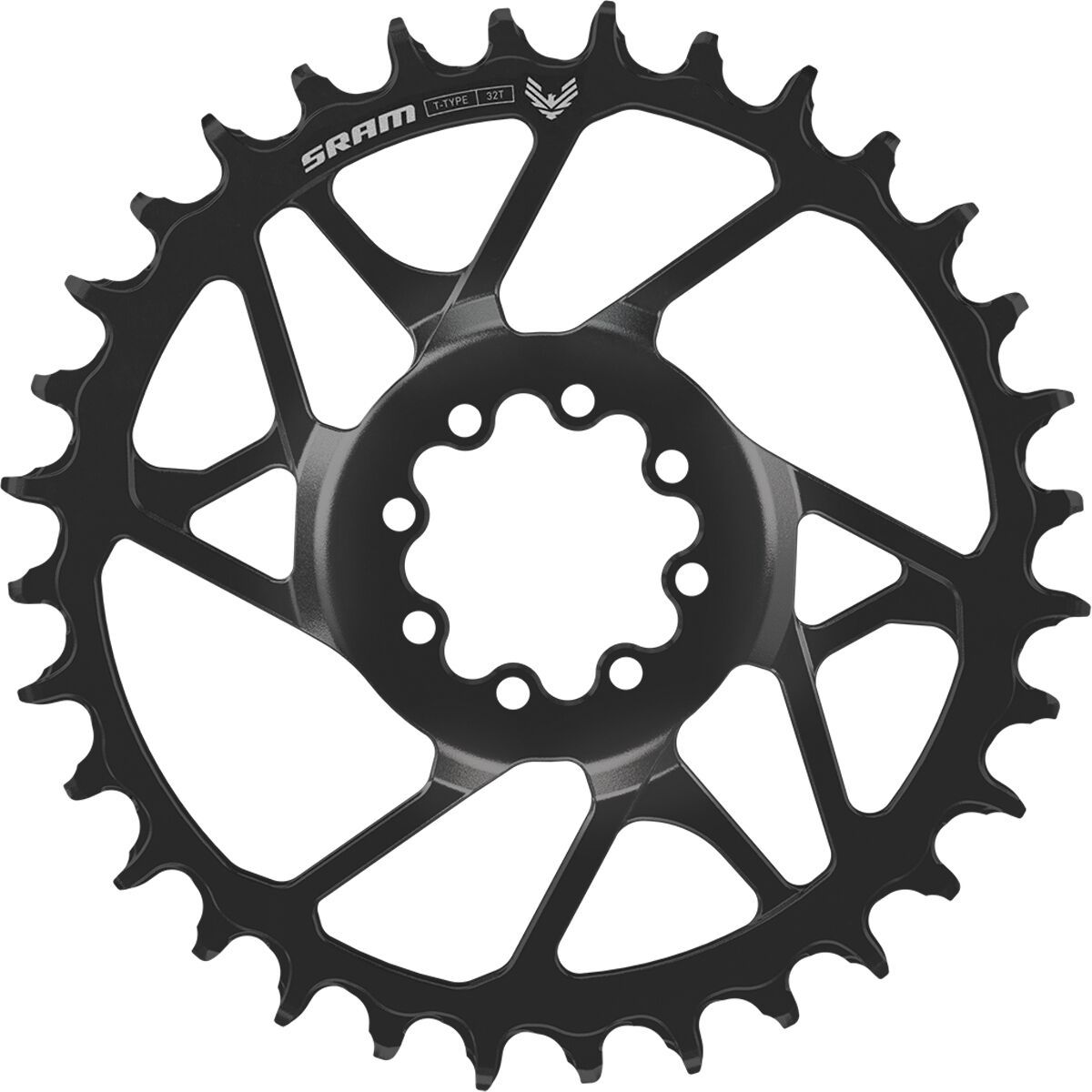 SRAM Eagle T-Type S1000 Steel Direct Mount Chainring Black, 30t, 3mm Offset