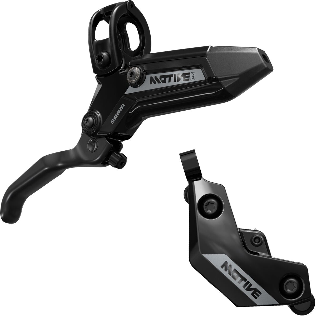Sram SRAM Motive Silver Disc Brake Black Ano, Front