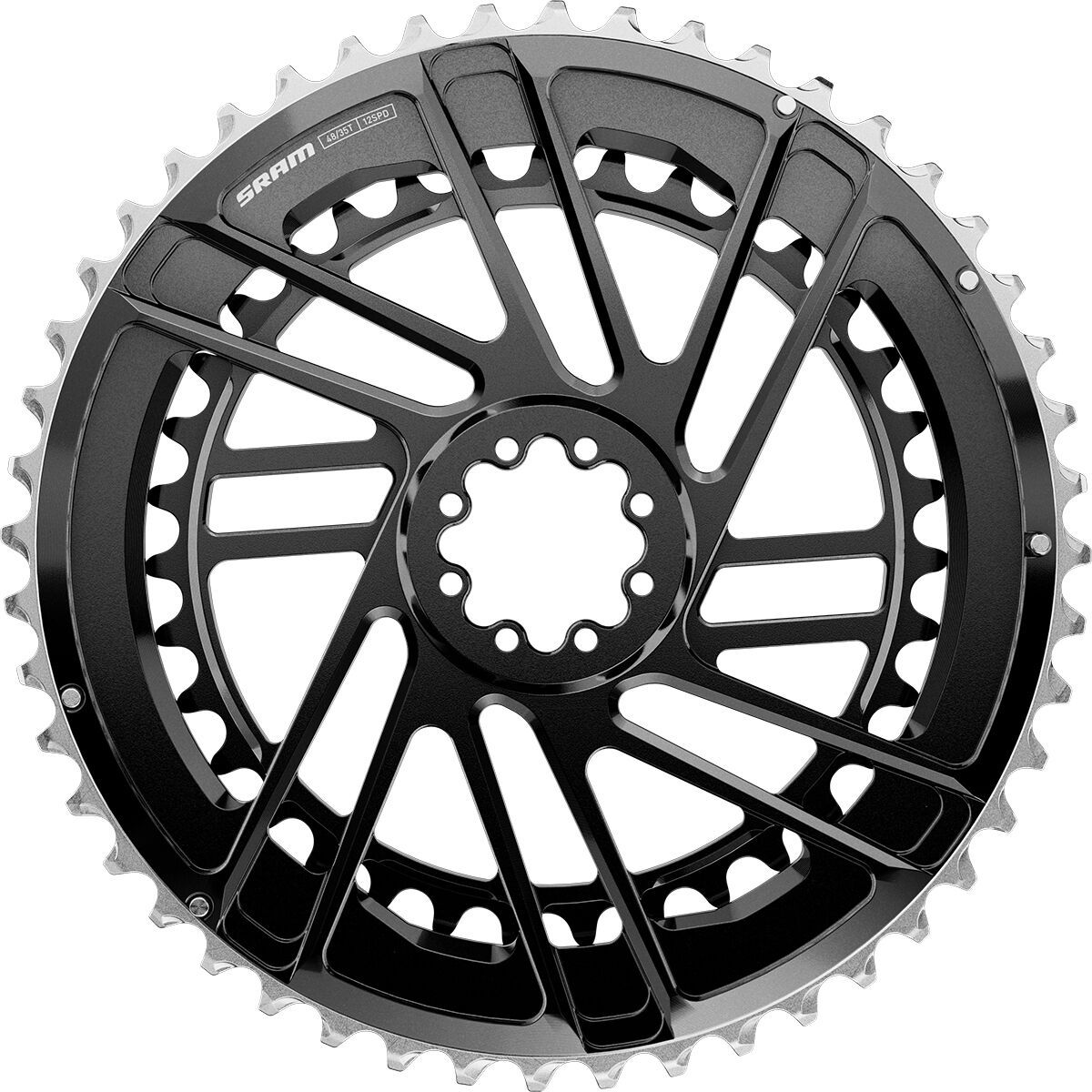 SRAM Force E1 Direct Mount 2x Chainring Black, 50,37t