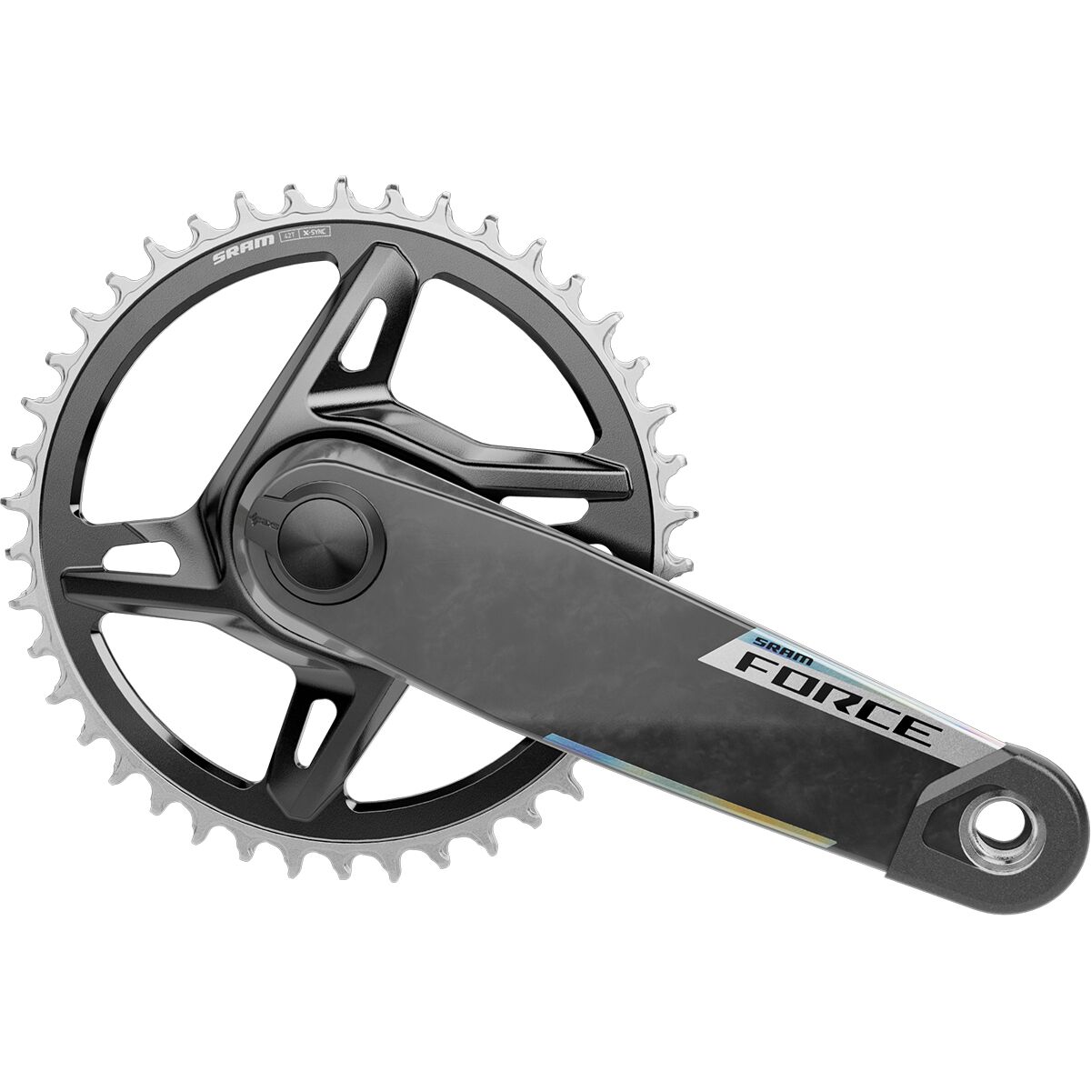 Sram SRAM Force E1 XPLR DUB Wide AXS 1x Power Meter Crankset Black, 160mm, 42t