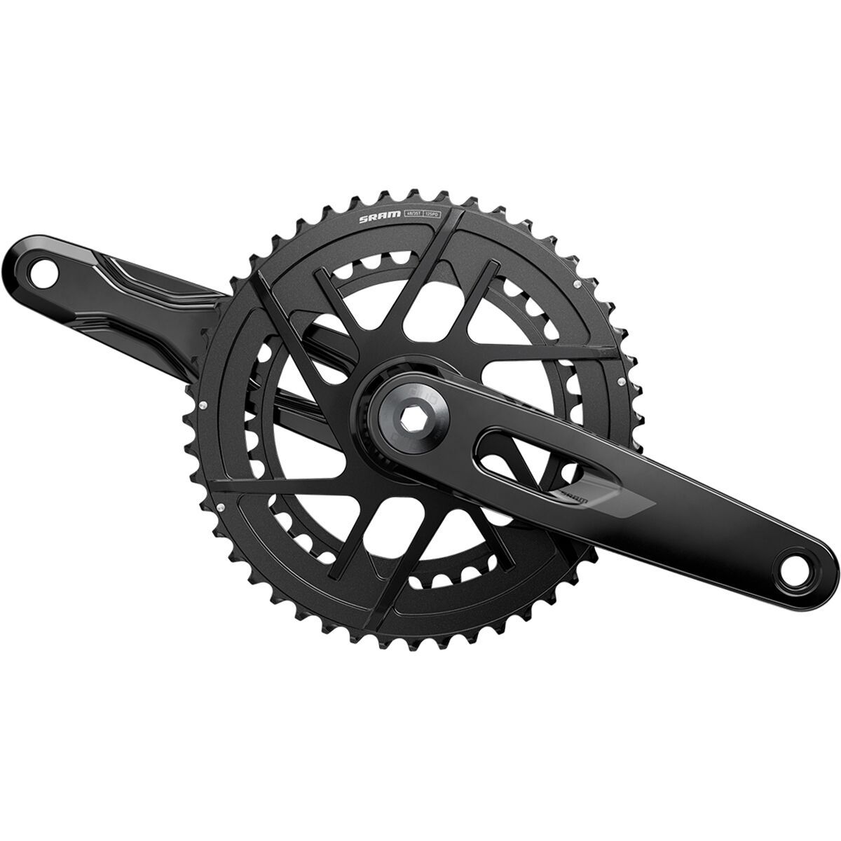 SRAM Rival E1 DUB 2x Crankset Black, 170mm, 48,35t