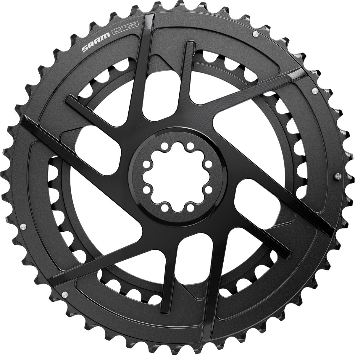 Sram SRAM Rival E1 Direct Mount 2x Chainring Black, 46,33t