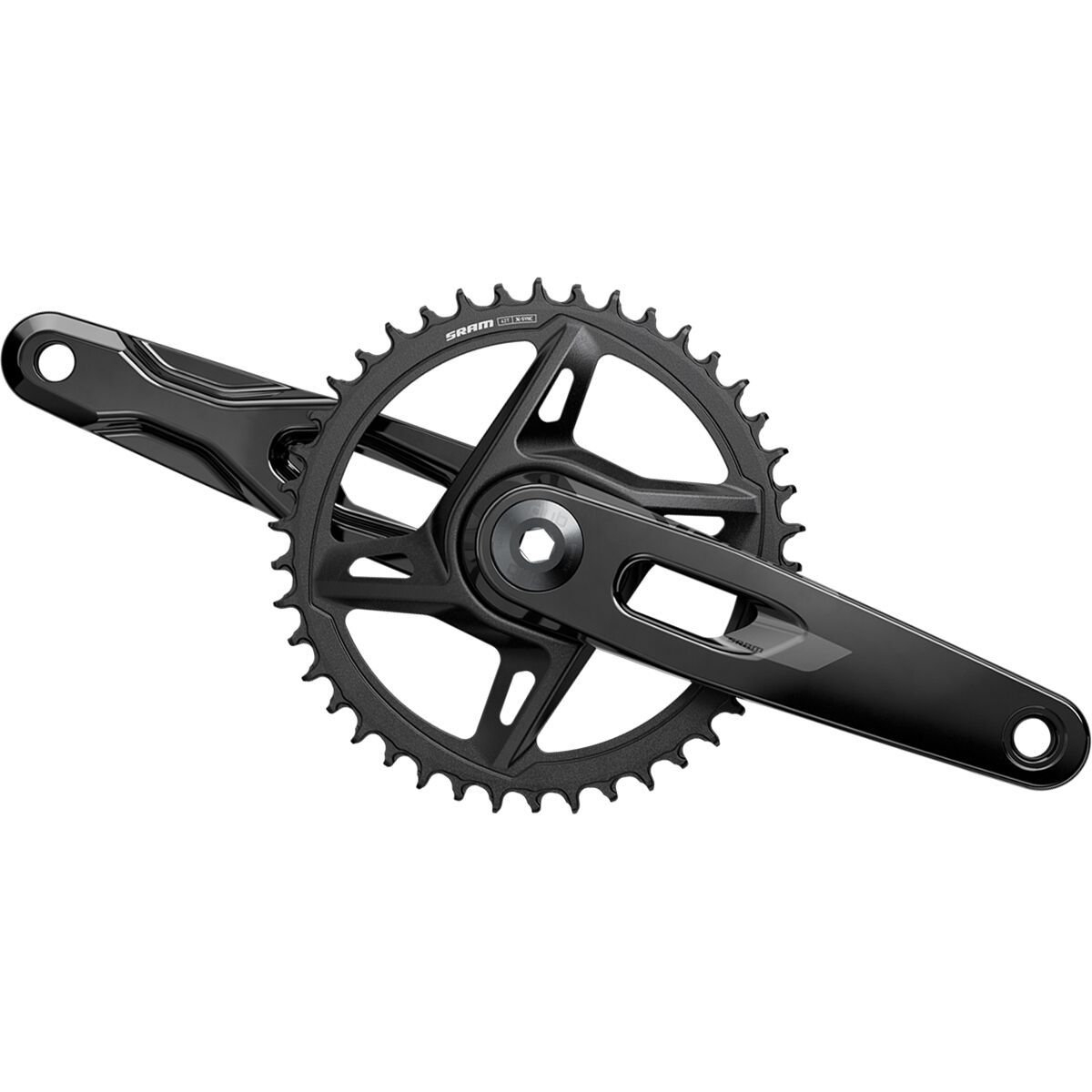 Sram SRAM Rival E1 XPLR DUB Wide 1x Crankset Black, 172.5mm, 42t