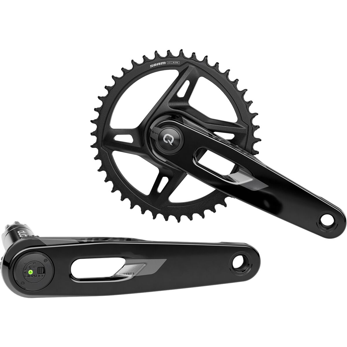 SRAM Rival E1 XPLR DUB Wide AXS 1x Power Meter Crankset - Components