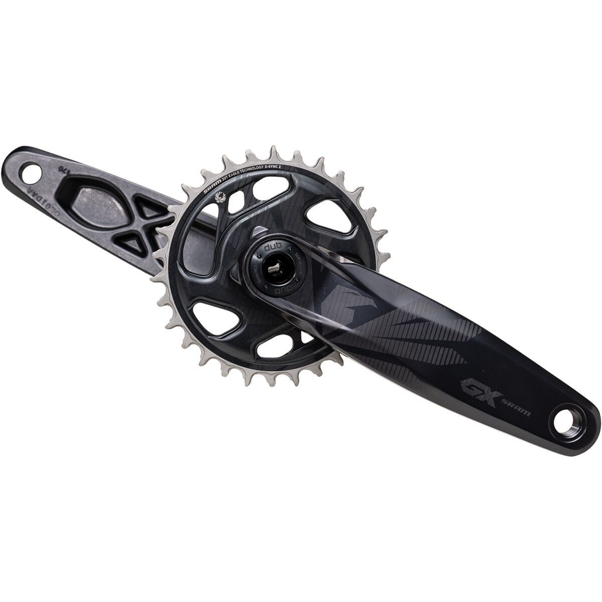 Sram SRAM GX Eagle DUB Super Boost Crankset - No Packaging Lunar, 170mm/30t